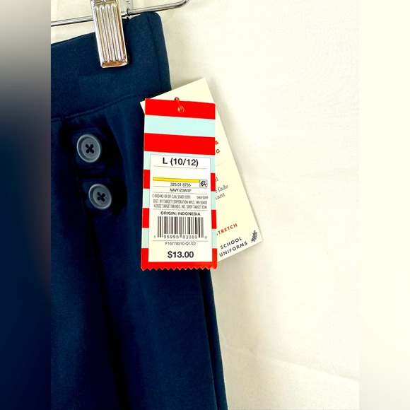 Cat & Jack Navy Blue (Set of 3) Pull On Style Stretch Uniform Skort L(10/12) - Picture 10 of 11